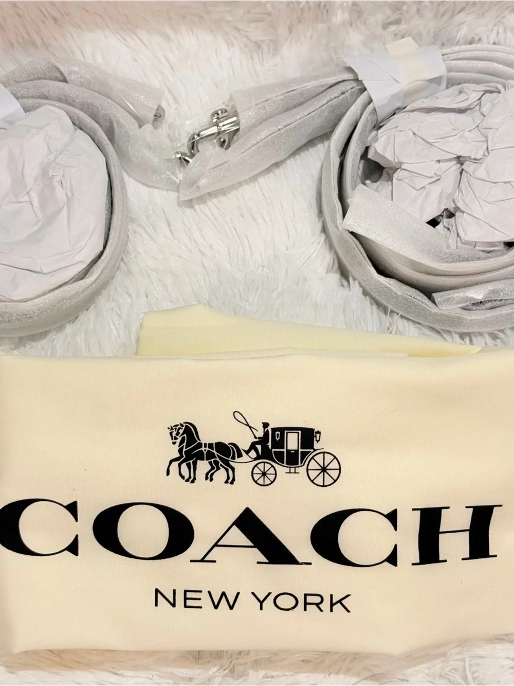 Coach Rhyder Satchel Bag 38 silver/ black NWT